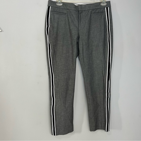 Banana Republic Gray Striped Sloan Pants Career Slacks Business Casual Office - Picture 12 of 13